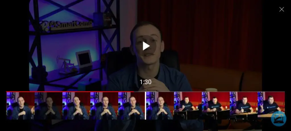 Перемотка видео в Ютуб на смартфоне