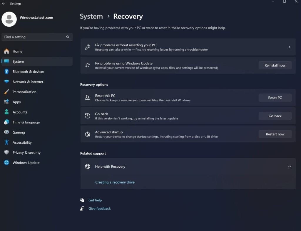 Как переустановить Windows  c сохранением всех данных